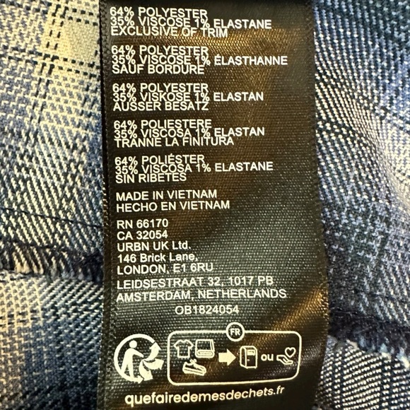 Free People Fairy Grunge 90s Xia Tartan Plaid Mini Skirt Size Medium Shark Bite - Picture 12 of 13